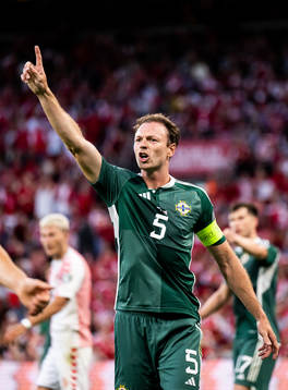 Jonny Evans of Northern Ireland