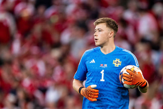 Goalkeeper Bailey Peacock-Farrell of Northern Ireland