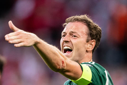 Jonny Evans of Northern Ireland