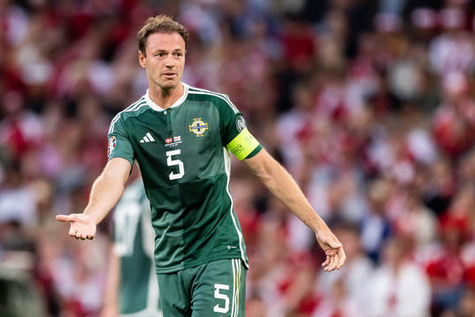 Jonny Evans of Northern Ireland