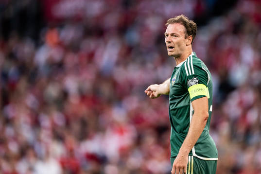 Jonny Evans of Northern Ireland