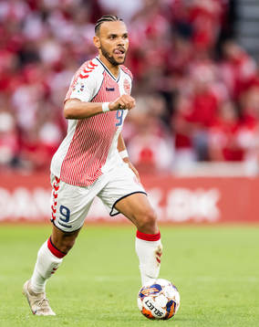 Martin Braithwaite of Denmark