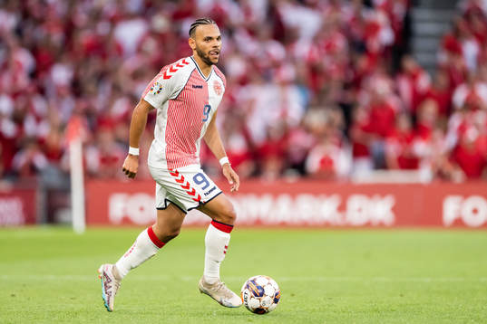 Martin Braithwaite of Denmark