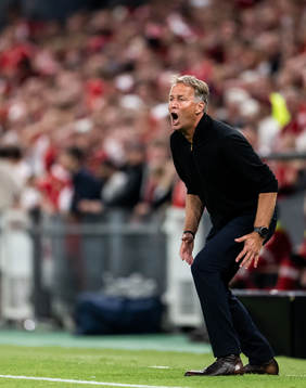 Head coach Kasper Hjulmand of Denmark