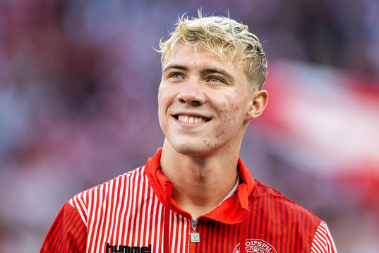 Rasmus Højlund of Denmark