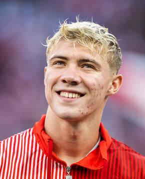 Rasmus Højlund of Denmark