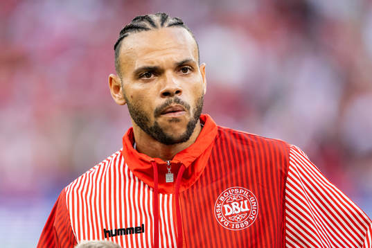 Martin Braithwaite of Denmark