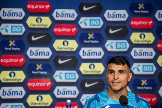 Mohamed Elyounoussi of the Norwegian national football team