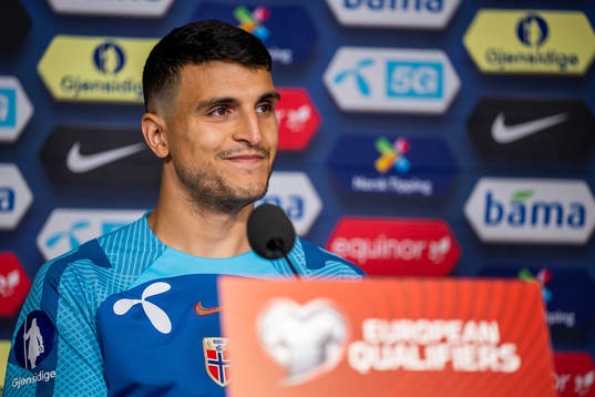 Mohamed Elyounoussi of the Norwegian national football team