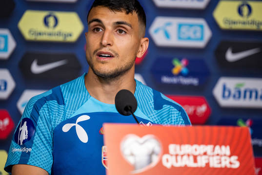 Mohamed Elyounoussi of the Norwegian national football team