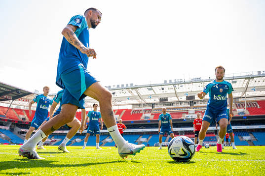 Kristoffer Velde of the Norwegian national football team