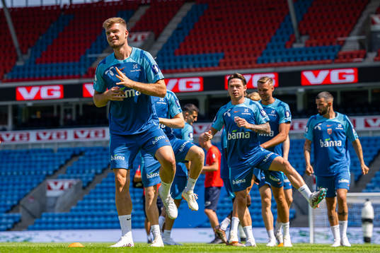 Alexander Sørloth of the Norwegian national football team
