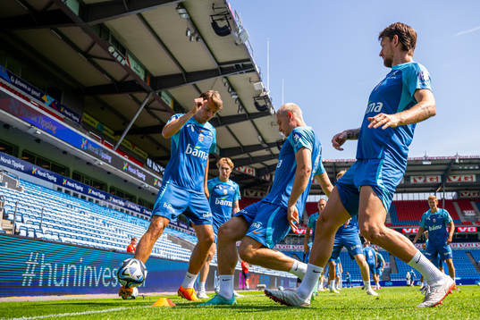 Sander Berge, Julian Ryerson and Stefan Strandberg of the