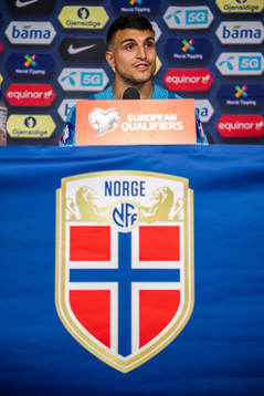 Mohamed Elyounoussi of the Norwegian national football team