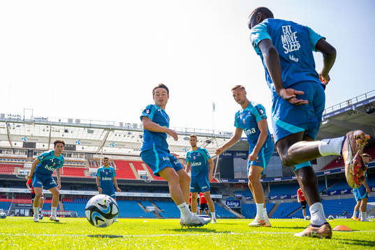 Patrick Berg, Stian Gregersen and Brice Wembangomo of the