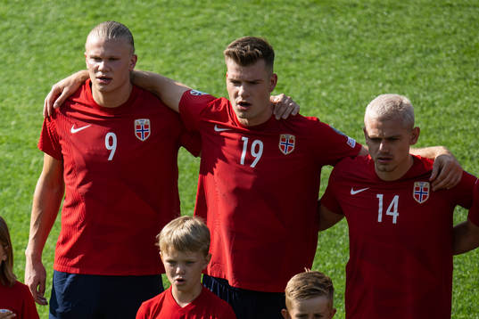 Erling Braut Haaland, Alexander Sørloth and Julian Ryerson