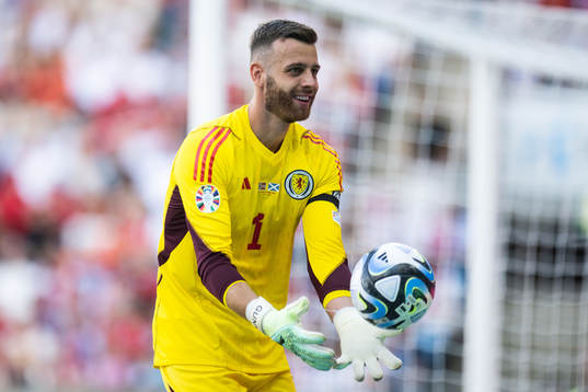 goalkeeper Angus Gunn of Scotland