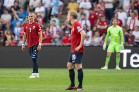 Leo Skiri Østigård of Norway looks dejected