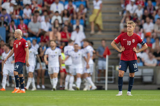 during the UEFA Euro Qualifier football match between