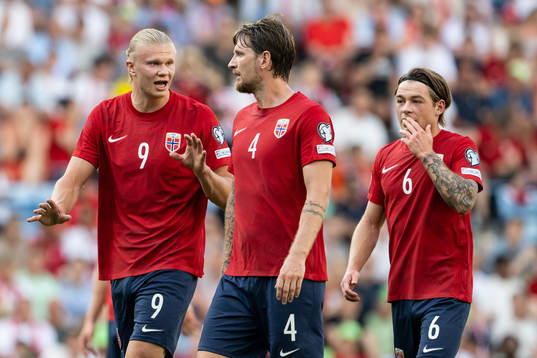 Erling Braut Haaland and Stefan Strandberg of Norway
