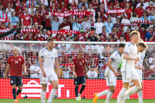 Leo Skiri Østigård of Norway looks dejected