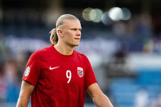 Erling Braut Haaland of Norway looks dejected