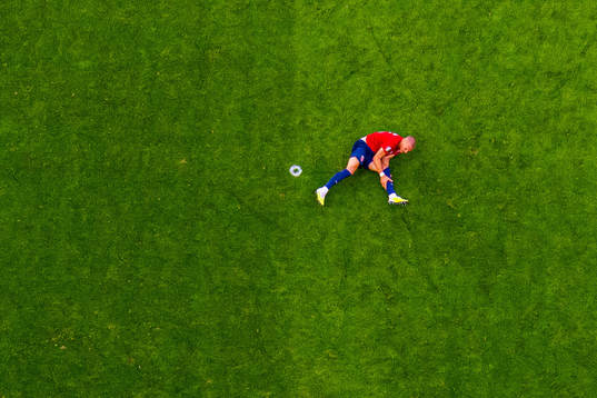 Leo Skiri Østigård of Norway looks dejected