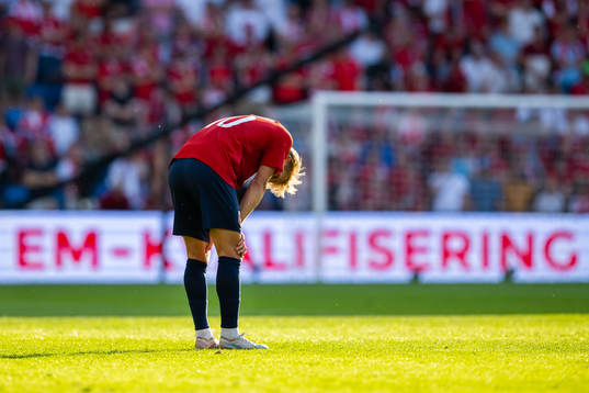 Martin Ødegaard of Norway looks dejected