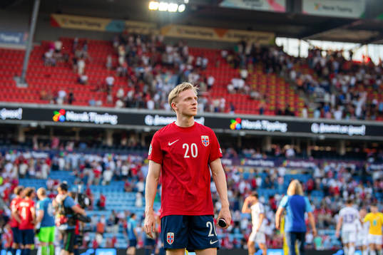 Mats Møller Dæhli of Norway looks dejected