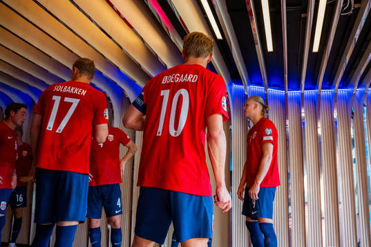 Martin Ødegaard of Norway at half-time