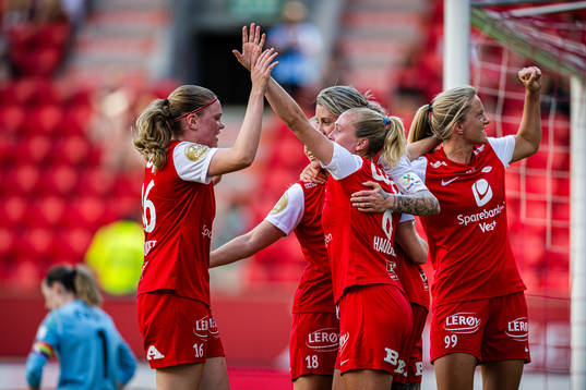 Larissa Rose Crummer of Brann celebrates
