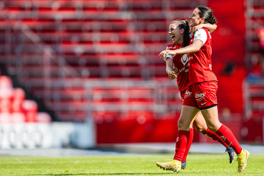 Amanda Paige Frisbie of Brann celebrates