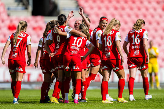 Amanda Paige Frisbie of Brann celebrates