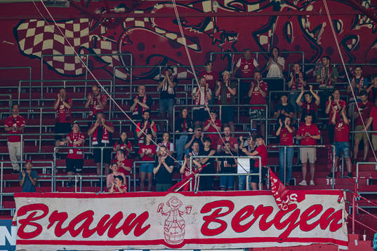 Spectators in the stands