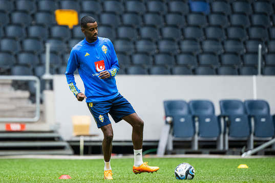 Alexander Isak of the Swedish national football team