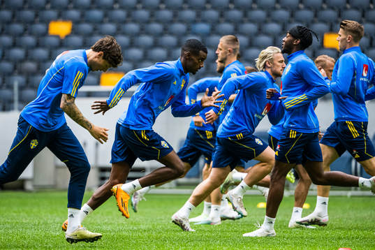 Alexander Isak of the Swedish national football team