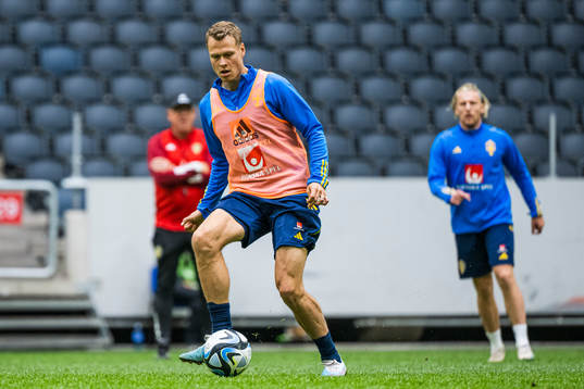 Viktor Claesson of the Swedish national football team