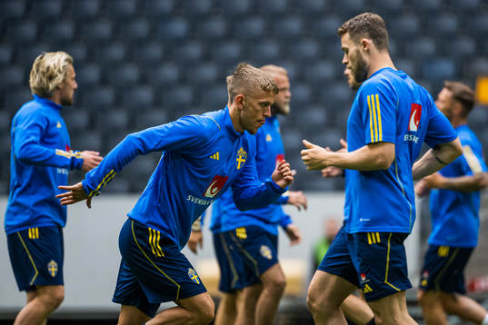 Jesper Karlsson of the Swedish national football team