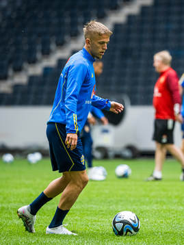 Jesper Karlsson of the Swedish national football team