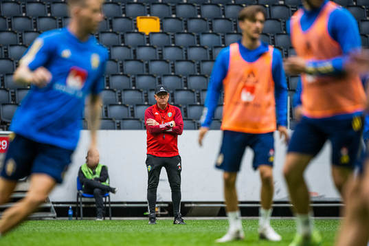Head coach Janne Andersson of the Swedish national football
