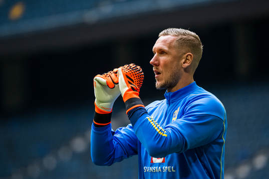 Goalkeeper Robin Olsen of the Swedish national football team