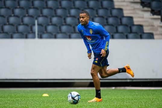 Robin Quaison of the Swedish national football team