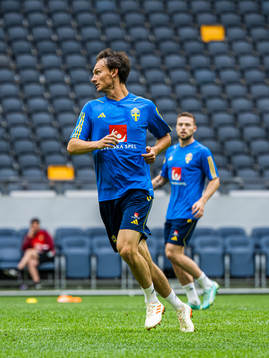 Hjalmar Ekdal of the Swedish national football team