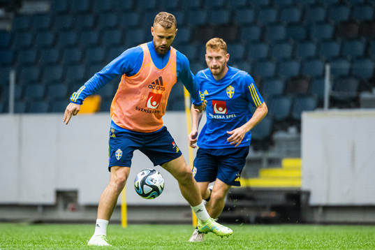 Jesper Karlström of the Swedish national football team