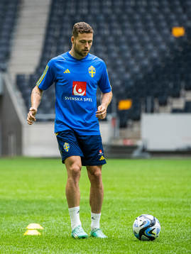 Gabriel Gudmundsson of the Swedish national football team