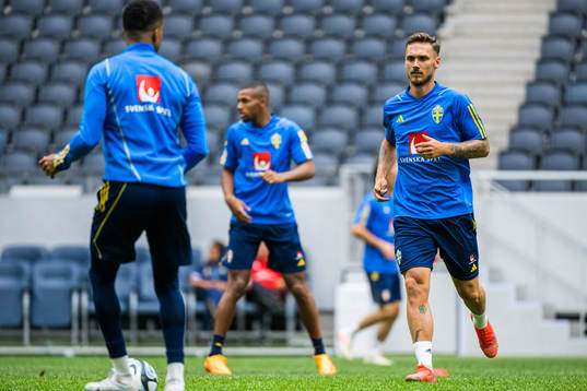 Linus Wahlqvist Egnel of the Swedish national football team