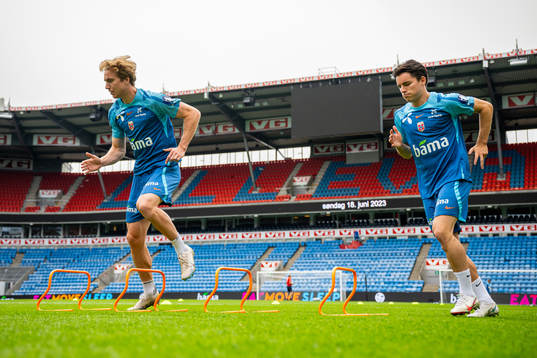 Kristian Thorstvedt and Hugo Vetlesen of the Norwegian