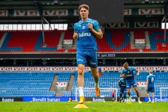 Jørgen Strand Larsen of the Norwegian national football