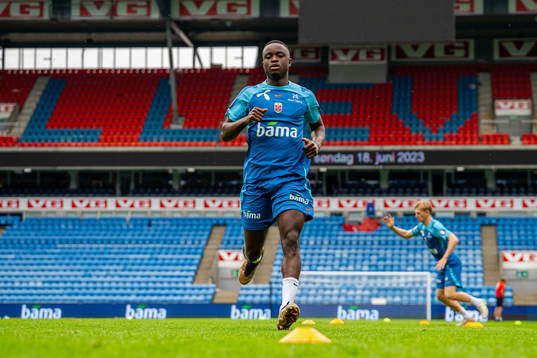 Brice Wembangomo of the Norwegian national football team