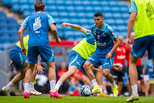 Mohamed Elyounoussi of the Norwegian national football team